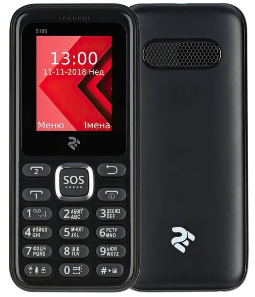 

Мобильный телефон 2E S180 DS Black