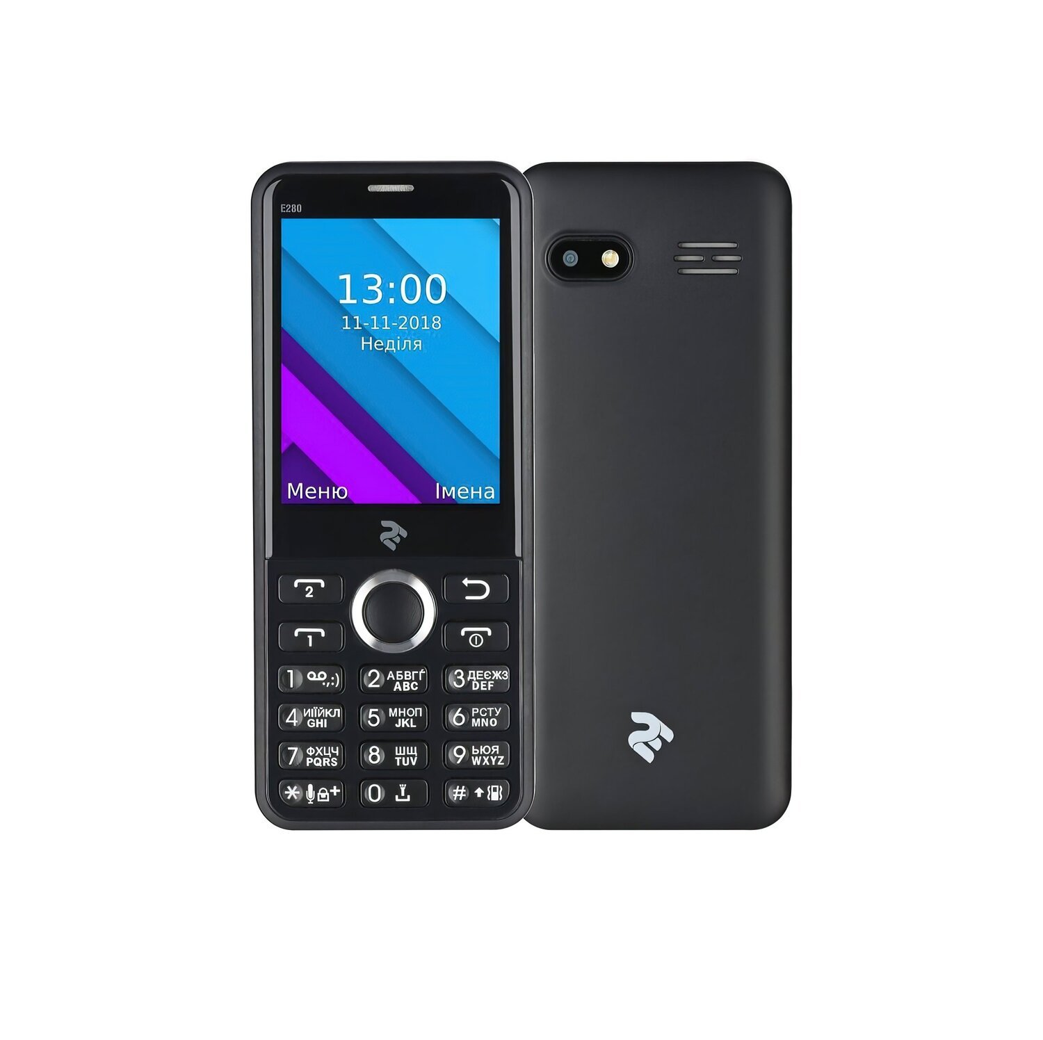 Мобильный телефон 2E E280 2018 DS Black фото 