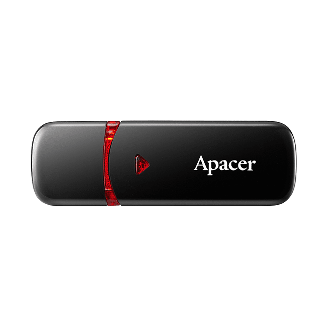 Накопитель USB 2.0 APACER AH33364GB Black (AP64GAH333B-1) фото 