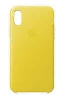  Чохол Apple Leather Case для iPhone X Spring Yellow (MRGJ2ZM/A) 