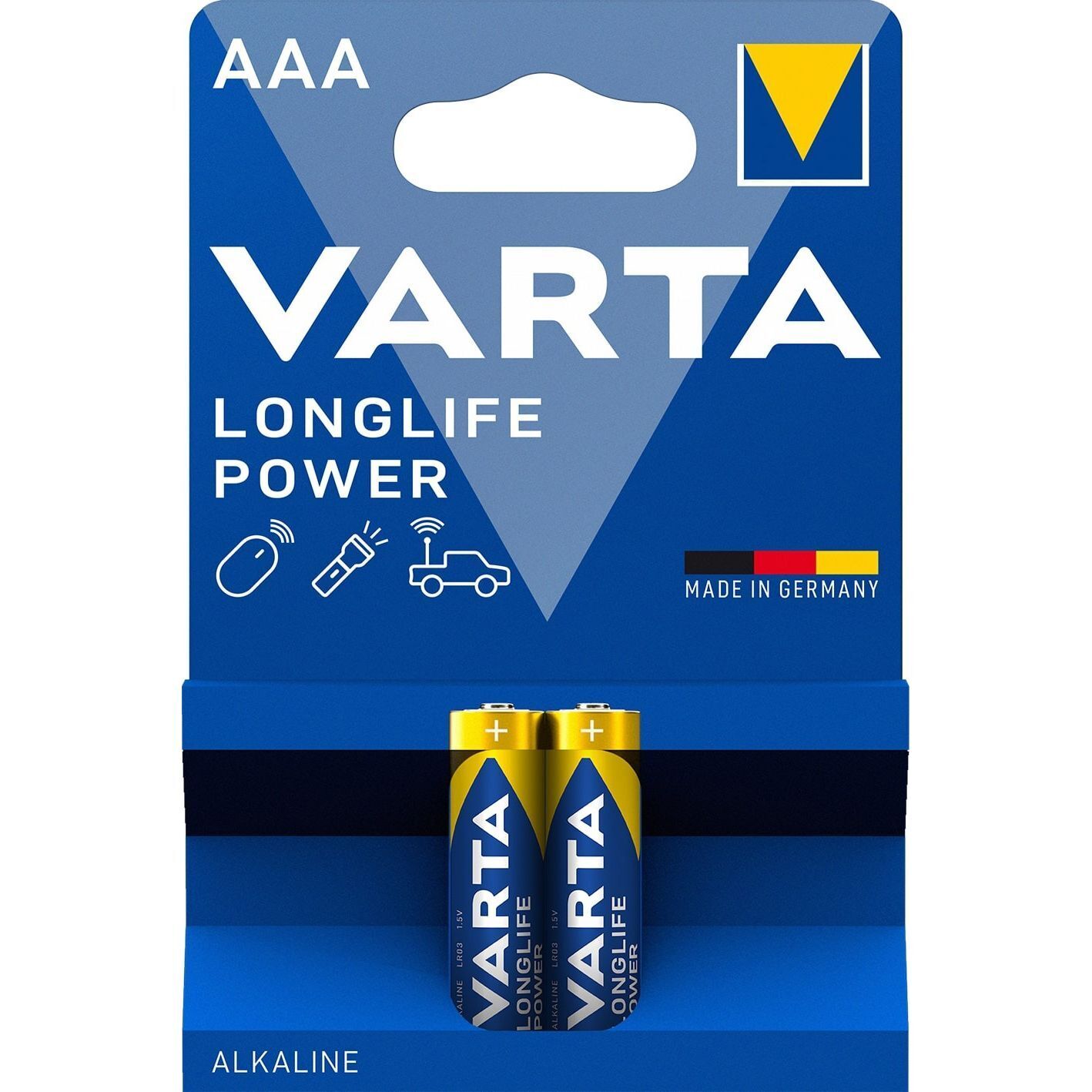 Батарейка VARTA LONGLIFE Power alkaline AAA BLI 2 (04903121412) фото 