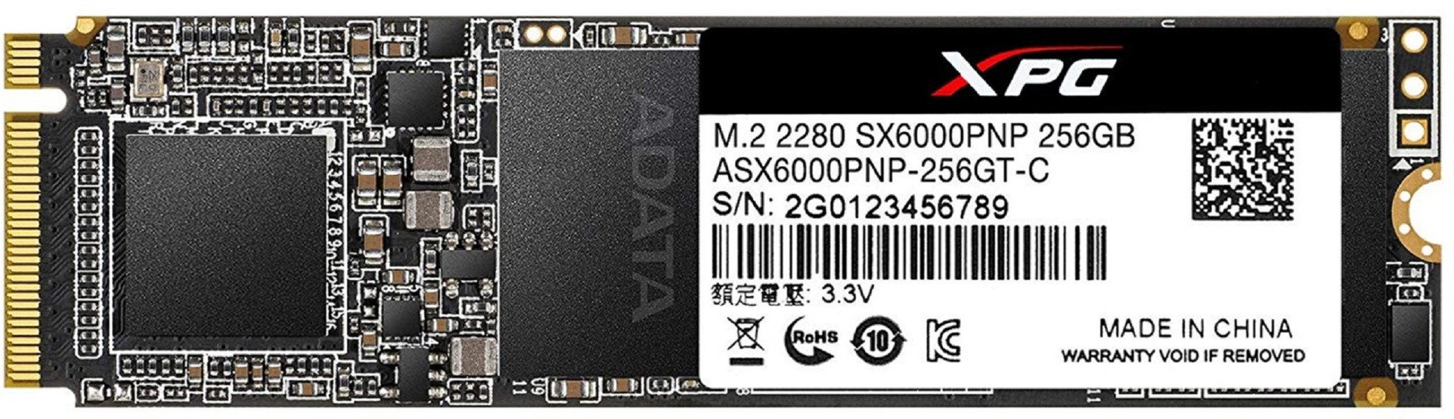 SSD накопичувач ADATA XPG 6000 Pro 240GB M.2 PCIe 3.0 x4 2280 3D TLC (ASX6000PNP-256GT-C)фото1