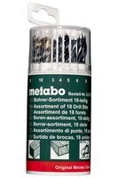 Набор сверл Metabo 18 шт.(камень, металл, дерево 3-10 мм)