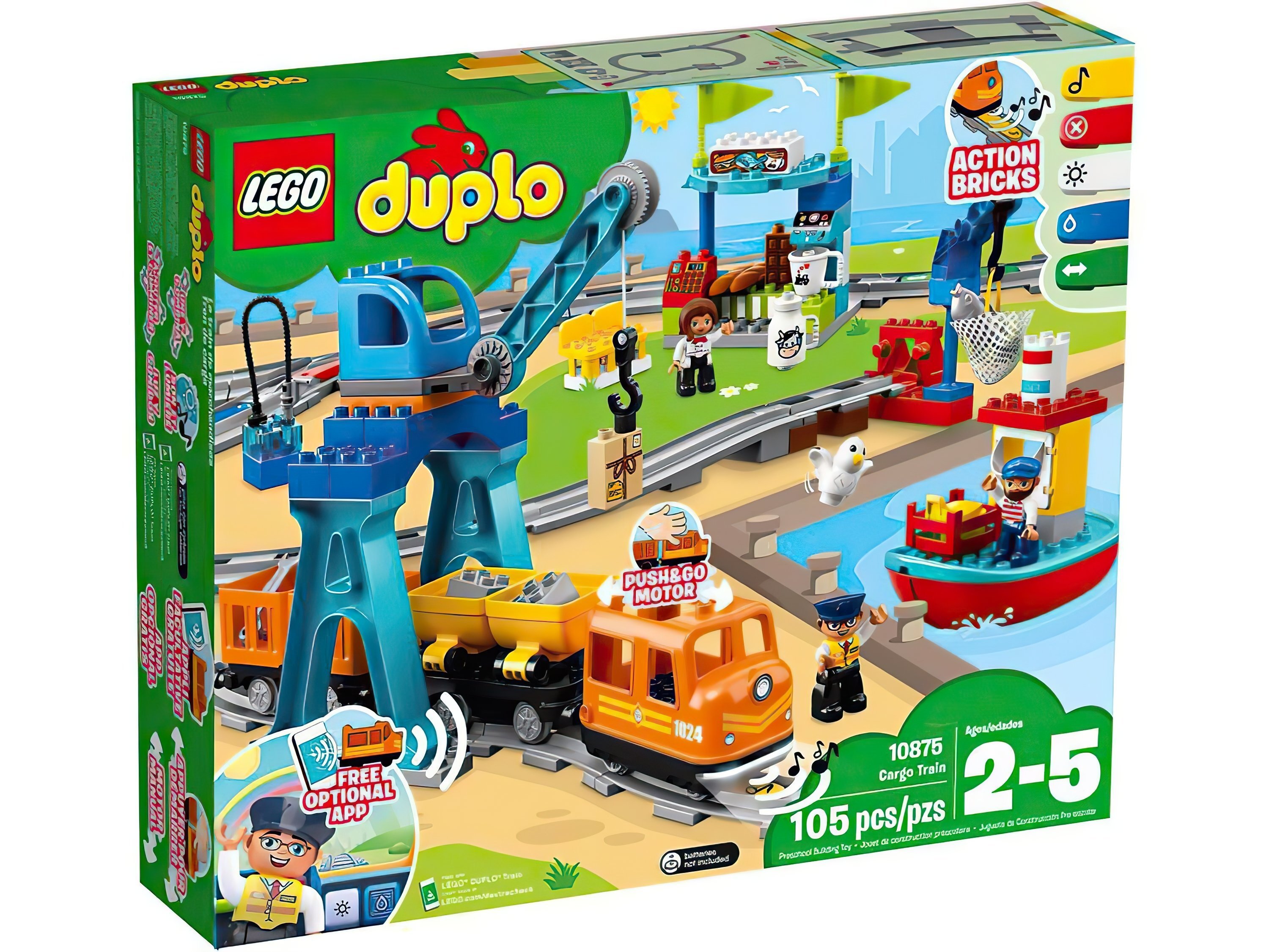 LEGO 10875 DUPLO Town Грузовой поезд фото 1