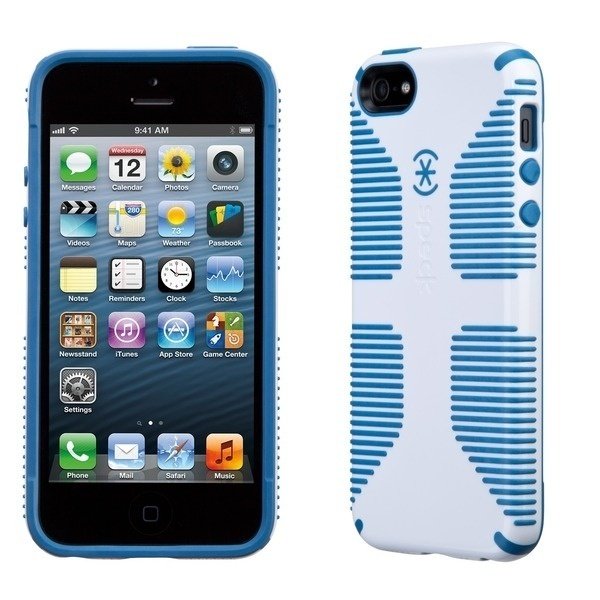 Чехол Speck для iPhone 5/5S/SE CandyShell Grip White/Harbor Blue (SP-SPK-A1567) фото 