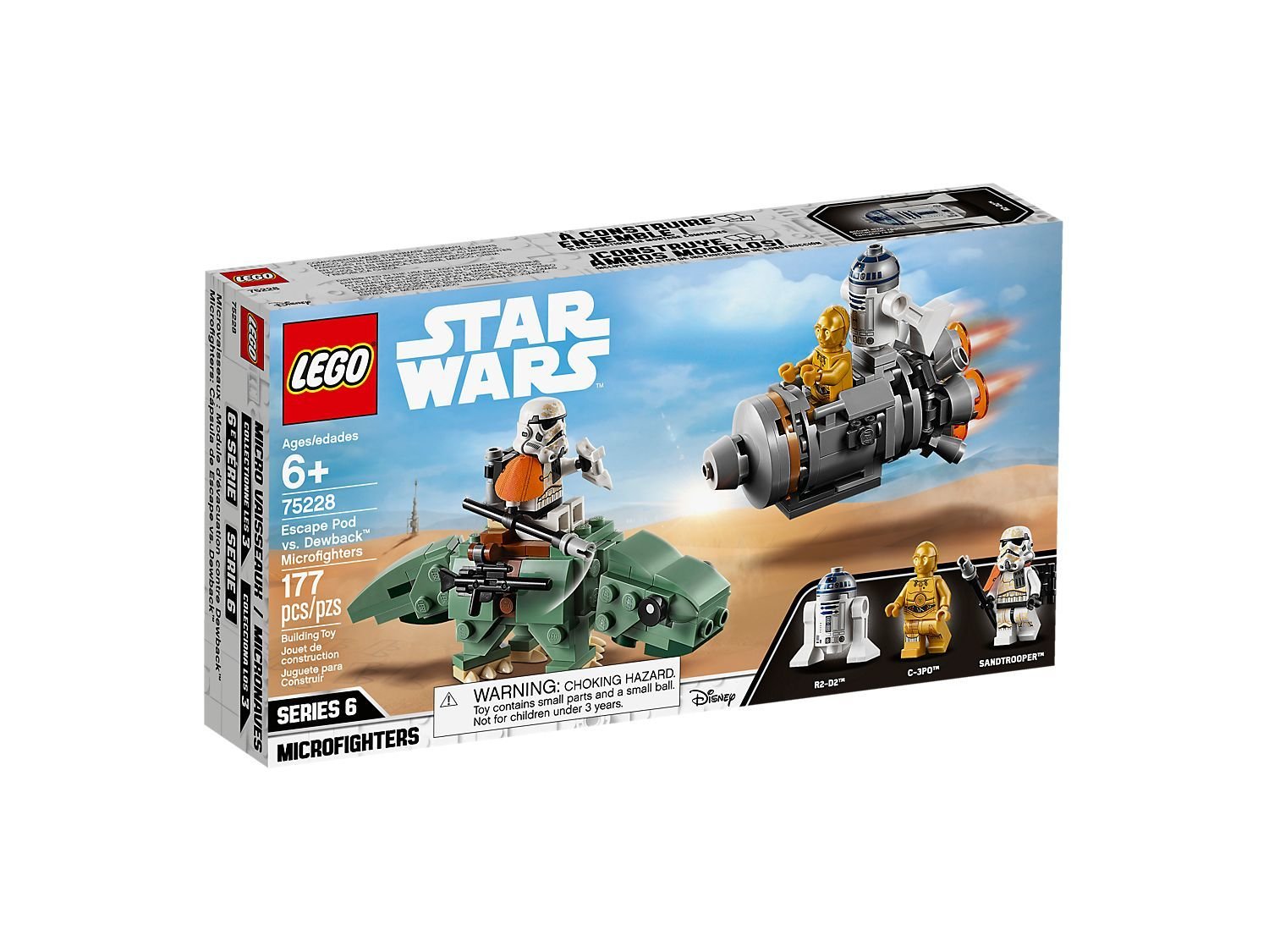  Конструктор LEGO Star Wars ТМ Escape Pod vs. Dewback ™ Microfighters (Мікроістребітель: рятувальна капсула проти росо фото