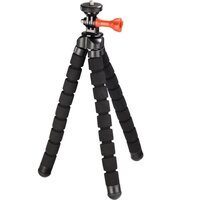 Штатив Hama Flex 2x1 для фотокамер и GoPro, 26 см, чёрный (00004314)