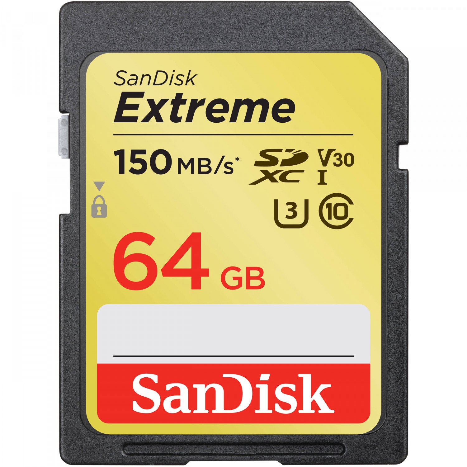 Карта памяти SanDisk SDXC 64GB C10 Extreme UHS-I U3 R150/W60 MB/s (SDSDXV6-064G-GNCIN) фото 
