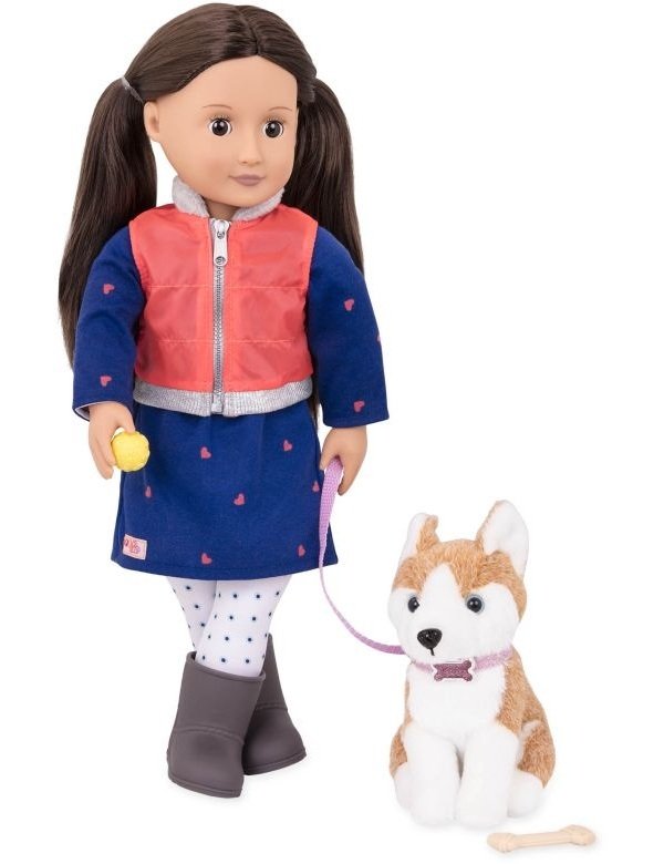 Кукла Our Generation Лесли с собакой 46 сантиметров (BD31201Z) фото 