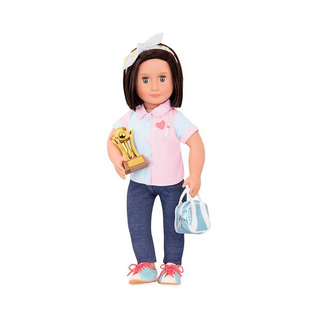 Набор Our Generation DELUXE Кукла Эверли с книгой и аксессуарами для боулинга 46 сантиметров (BD31165AZ) фото 