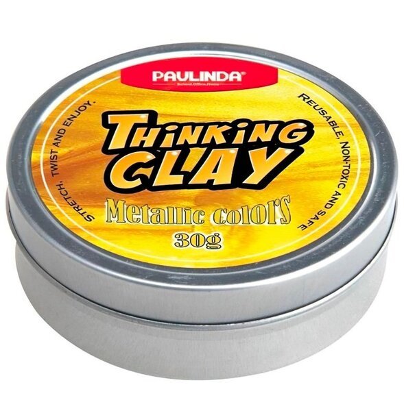 

Умный пластилин Paulinda Thinking Clay Металик золотой 30 грамм (PL-170205-TCM-01)
