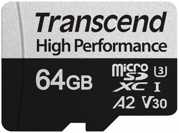 Акція на Карта памяти TRANSEND microSDXC 64GB Class 10 UHS-I U3 A2 R100/W85MB/s + SD адаптер (TS64GUSD330S) від MOYO