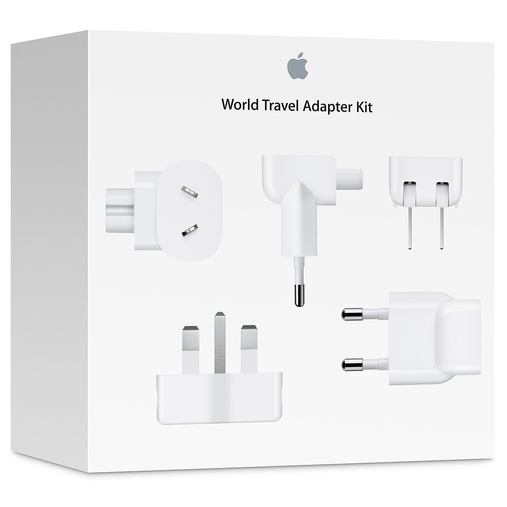 Комплект адаптеров Apple World Travel Adapter Kit (MD837ZM/A) фото 