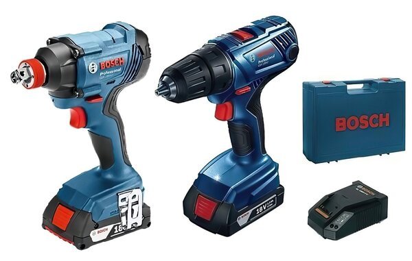 

Набор аккумуляторных инструментов Bosch GDX180-LI+GSR 180-LI