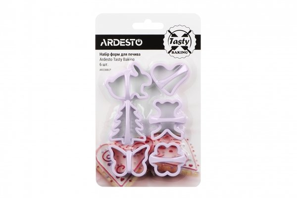 

Набор форм для печенья Ardesto Tasty baking лиловый 6 шт (AR2308LP)