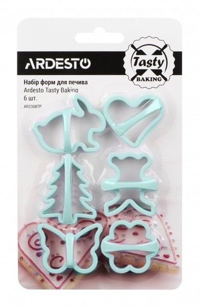 

Набор форм для печенья Ardesto Tasty baking голубой 6 шт (AR2308TP)