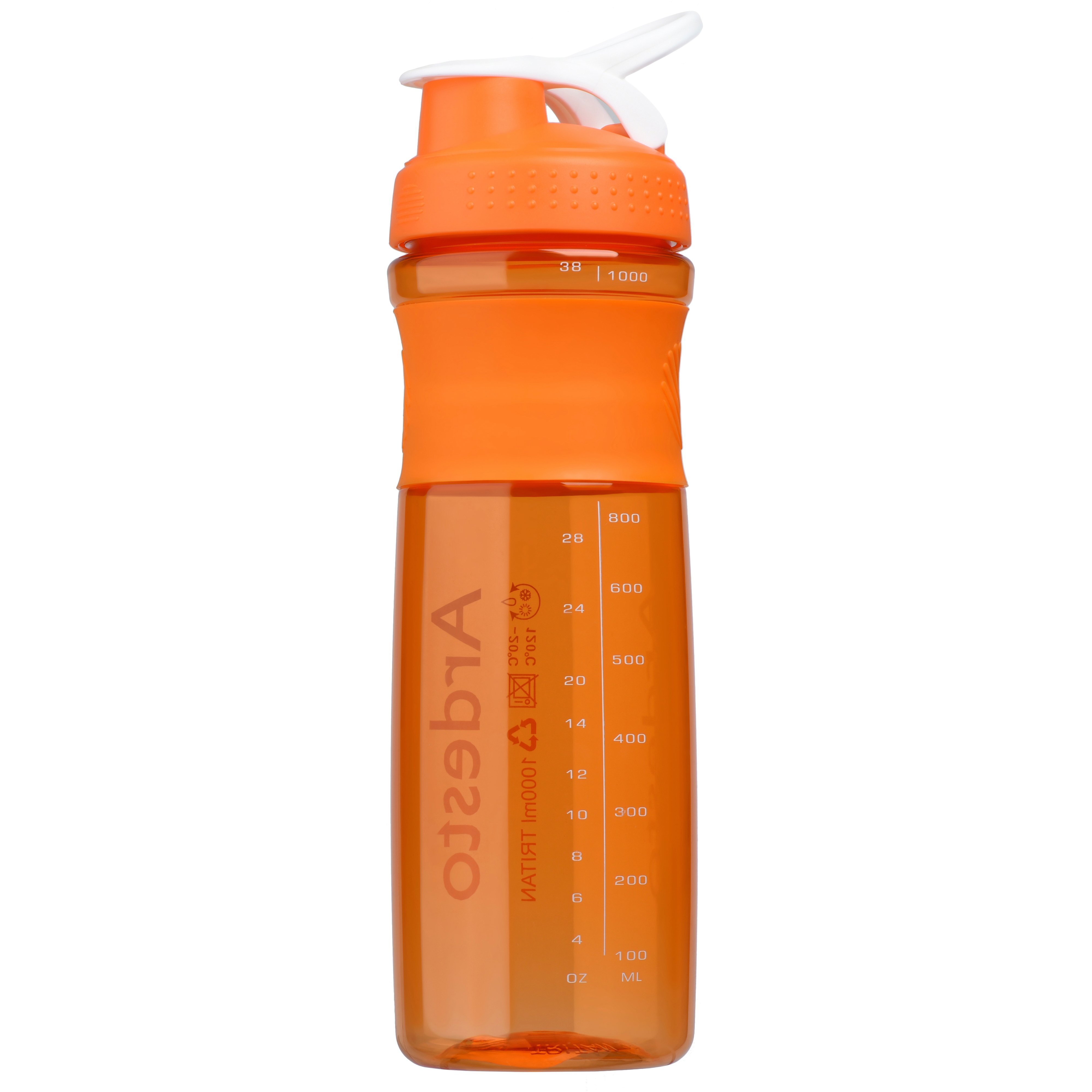 Пляшка для води Ardesto оранжева 1000 мл (AR2204TO)фото1