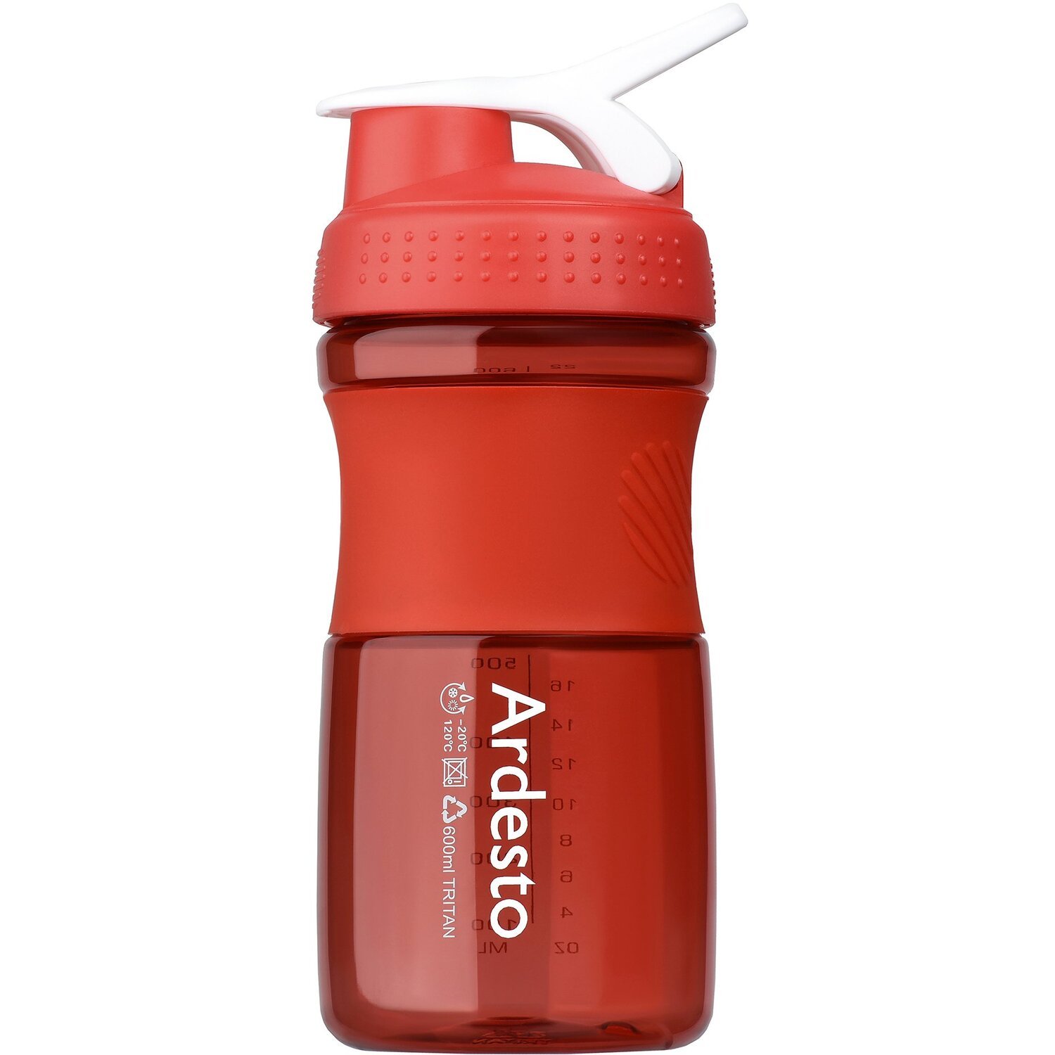 Бутылка для воды Ardesto красная 600 мл (AR2202TR) фото 
