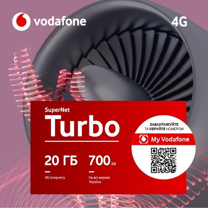  Стартовий пакет Vodafone Turbo фото
