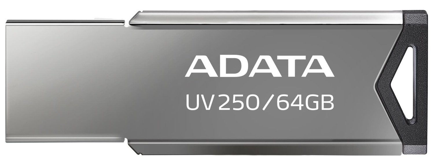 Накопитель USB 2.0 ADATA UV250 64GB Metal Black (AUV250-64G-RBK) фото 