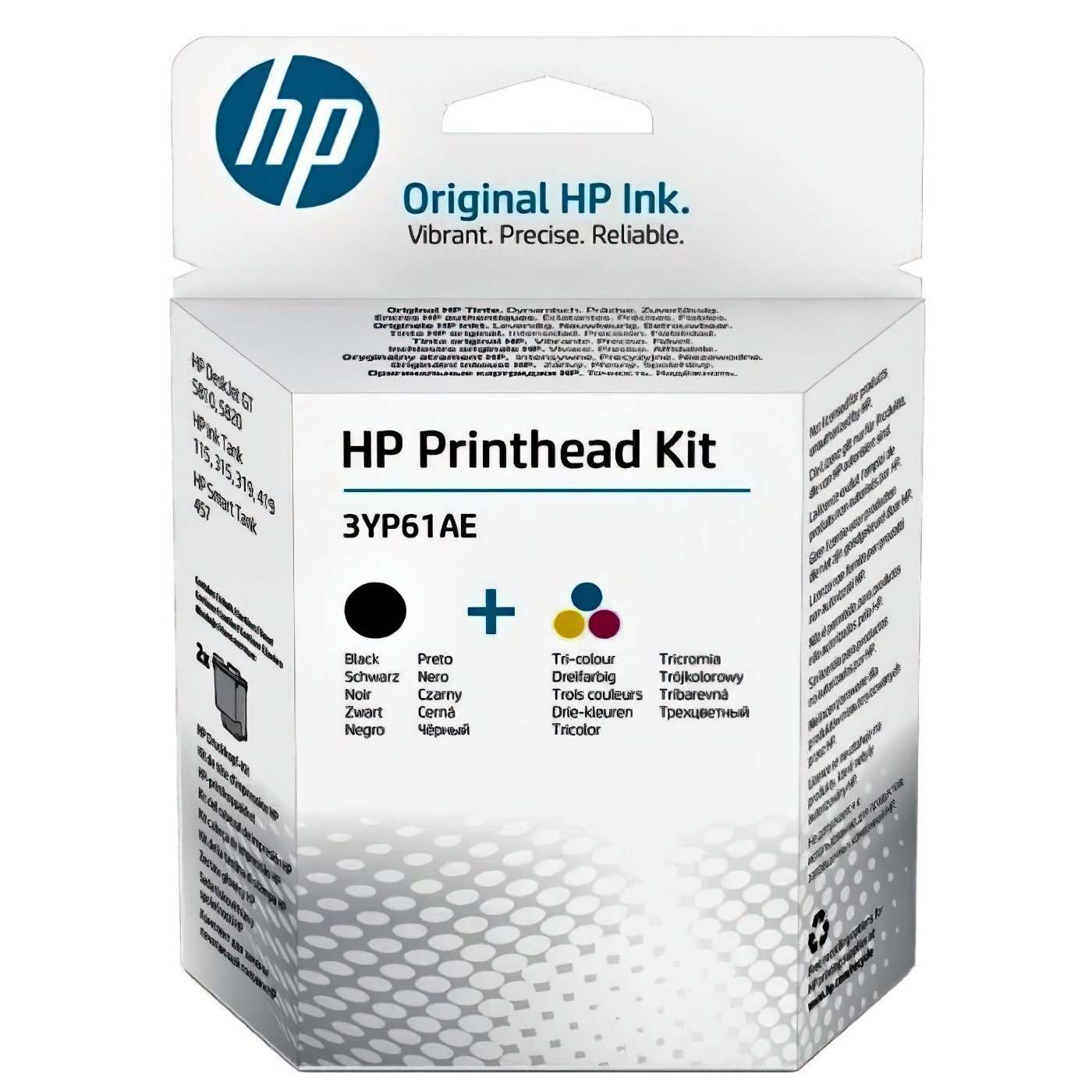 Комплект печатающих головок HP Ink Tank 115/315/319/410/415/419 Black+Tri-Color (3YP61AE) фото 
