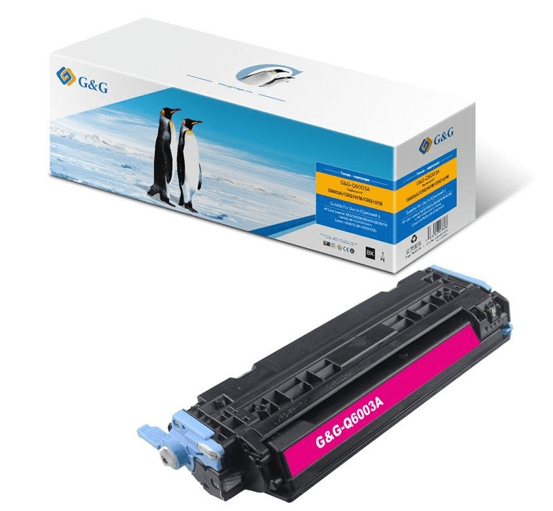 Картридж лазерный G&amp;G для HP Color LJ 1600/2600/2605 series/CM1015/1017 Magenta, 2000 стр (G&amp;G-Q6003A) фото 