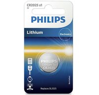  Батарейка Philips Lithium CR 2025 BLI 1 (CR2025/01B) 