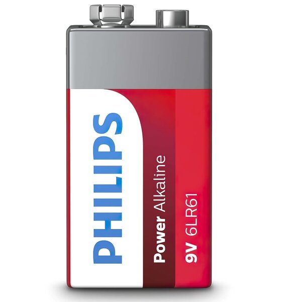 Акція на Батарейка Philips Power Alkaline 6LR61 BLI 1 (6LR61P1B/10) від MOYO