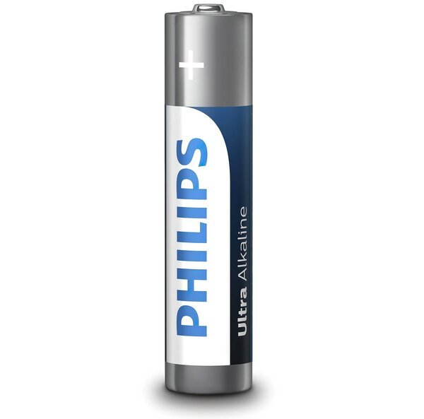 

Батарейка Philips Ultra Alkaline AAA BLI 4 (LR03E4B/10)