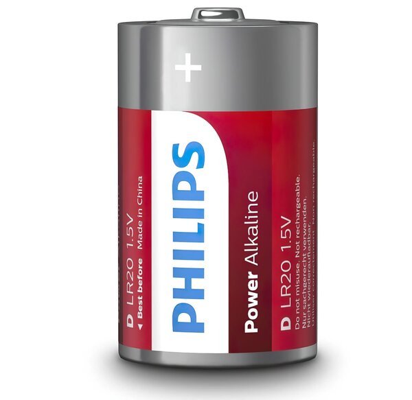 Акція на Батарейка Philips Power Alkaline D BLI 2 (LR20P2B/10) від MOYO