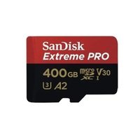Карта памяти SanDisk microSDXC 400Gb Class 10 UHS-I U3 A2 R170/W90MB/s Extreme Pro V30 + SD-адаптер