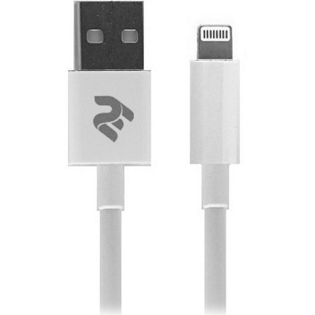 Кабель 2E USB-А 2.4 to Lightning Cable Molding Type 1m White (2E-CCLAB-WT) фото 