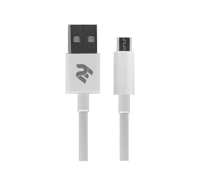 Кабель 2E Molding USB-А – microUSB 1m White (2E-CCMAB-WT)фото