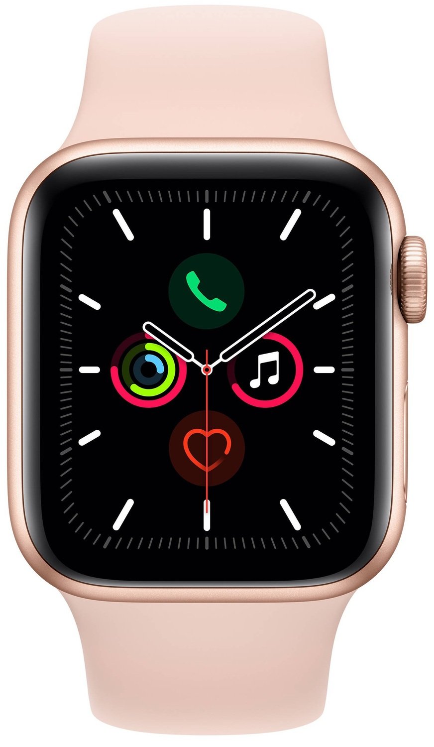 Смарт-часы Apple Watch Series 5 GPS 44mm Gold Aluminium Case with Pink Sand Sport Band S/M &amp; M/L фото 