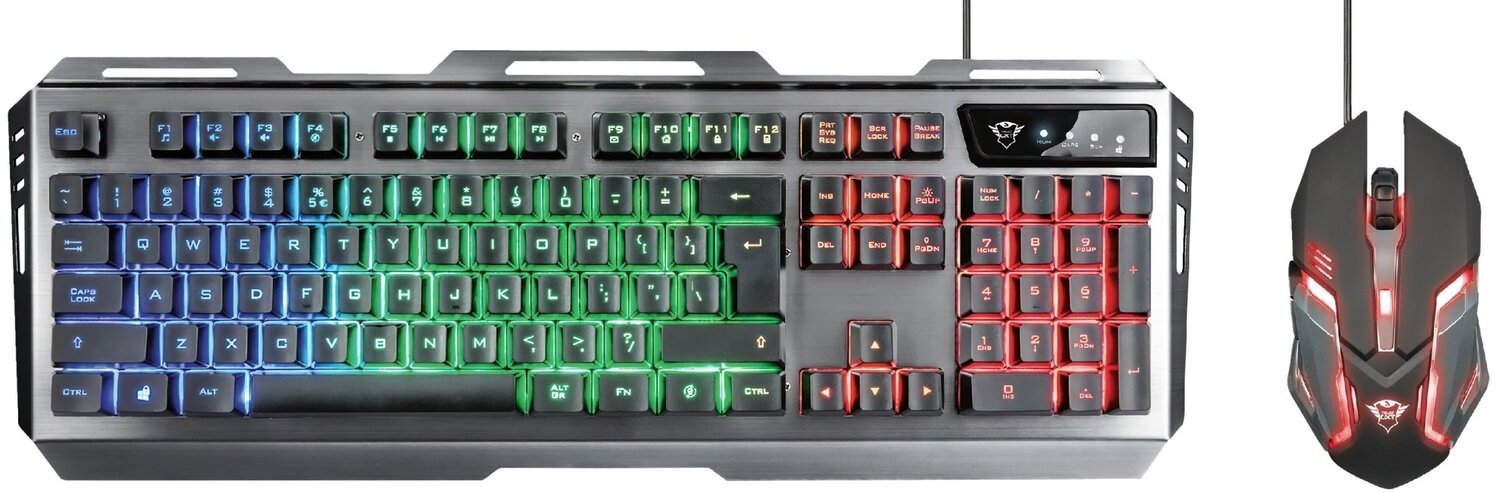 Комплект Trust GXT 845 Tural Gaming Combo STEEL (23411) фото 