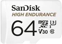 Карта пам`яті SanDisk microSDXC 64GB C10 UHS-I U3 V30 R100/W40MB/s High Endurance (SDSQQNR-064G-GN6IA)