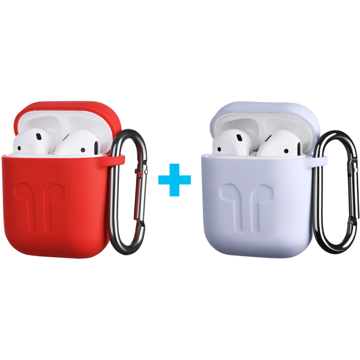 Чехол 2Е для Apple AirPods Pure Color Silicone (1.5mm) Imprint Rose red (2E-AIR-PODS-IBSI-1.5-RRD) фото 