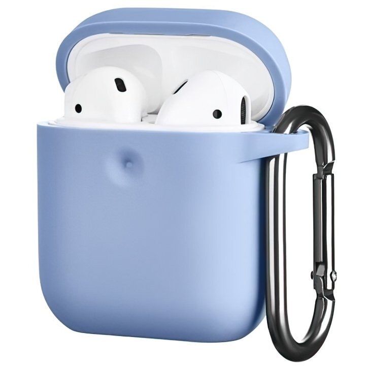 Чехол 2Е для Apple AirPods Pure Color Silicone (3mm) Sky blue фото 