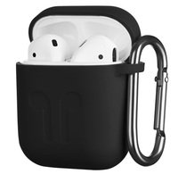 Чохол 2Е для Apple AirPods Pure Color Silicone (1.5mm) Imprint Black 