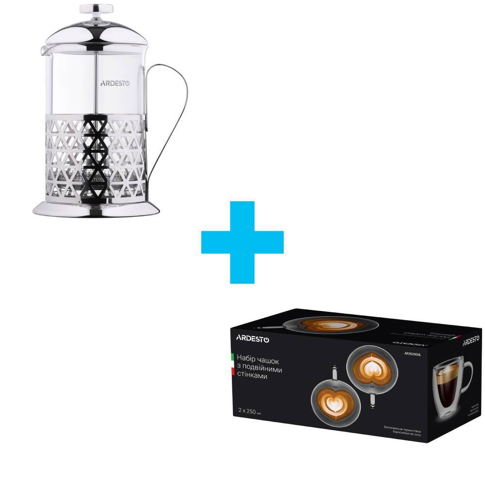 Френч-прес ARDESTO Gemini 800 мл (AR1908FP)фото2