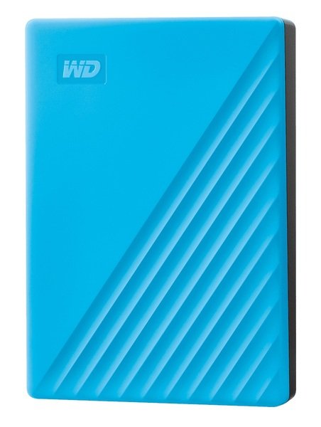 Акція на Жесткий диск WD 2.5" USB 3.2 Gen 1 4TB My Passport Blue (WDBPKJ0040BBL-WESN) від MOYO