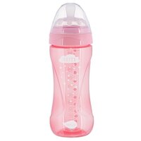 Пляшечка для годування Nuvita NV6052 Mimic Cool 330мл 4м+ Антиколікова, рожева (NV6052PINK)