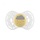 Пустышка ортодонтическая Nuvita NV7084 Air55 Cool 6m+ "LOVE" желто-серая (NV7084SC)