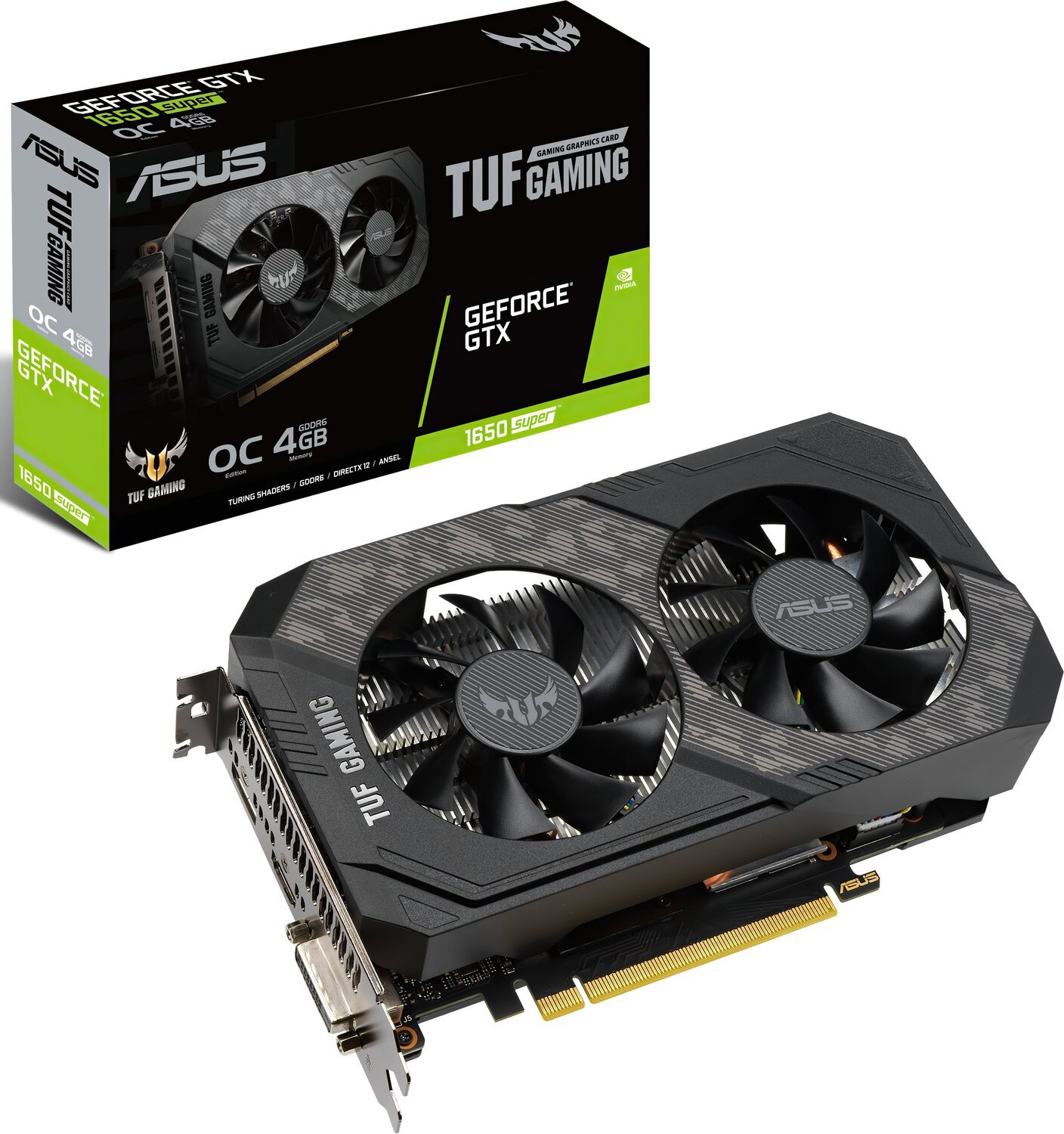 Видеокарта ASUS GeForce GTX1650 SUPER 4GB GDDR6 GAMING OC TUF  (TUF-GTX1650S-O4G-GAMING) – купить в Киеве | цена и отзывы в MOYO