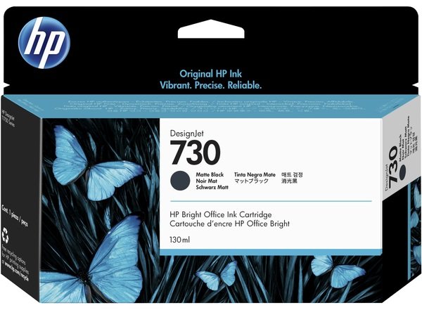 

Картридж струйный HP No. 730 DesignJet T1600/T1700/T2600 Matte Black, 130 ml (P2V65A)