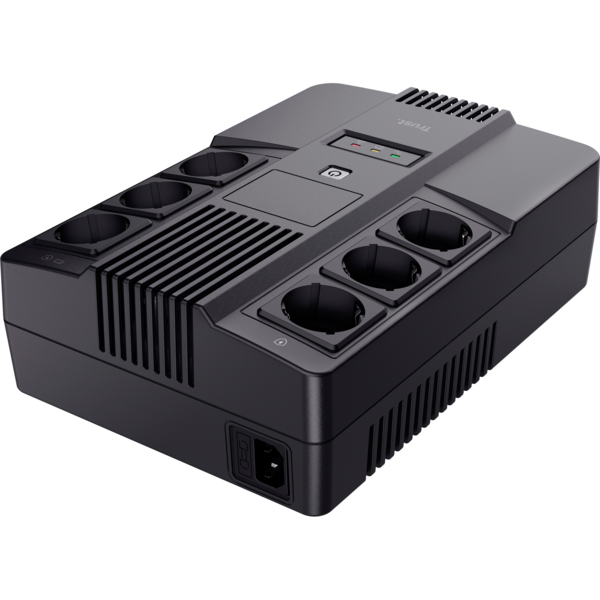 ИБП Trust Maxxon 800VA UPS with 6 standard wall power outlets BLACK (23326_TRUST)