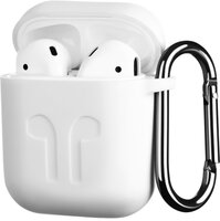 Чехол 2Е для Apple AirPods Pure Color Silicone Imprint (1.5mm) White