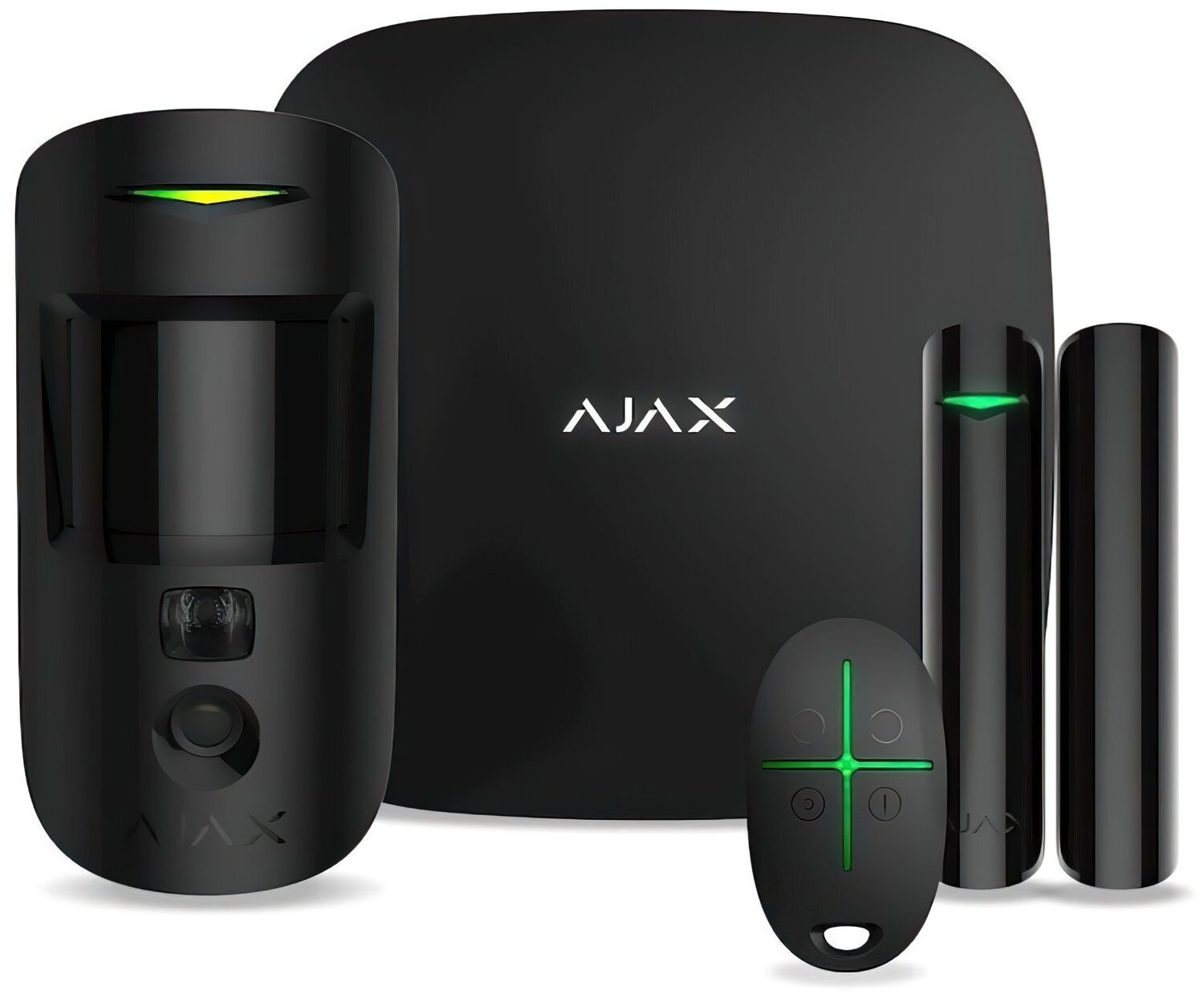 Комплект охранной сигнализации Ajax StarterKit Cam, черный фото 