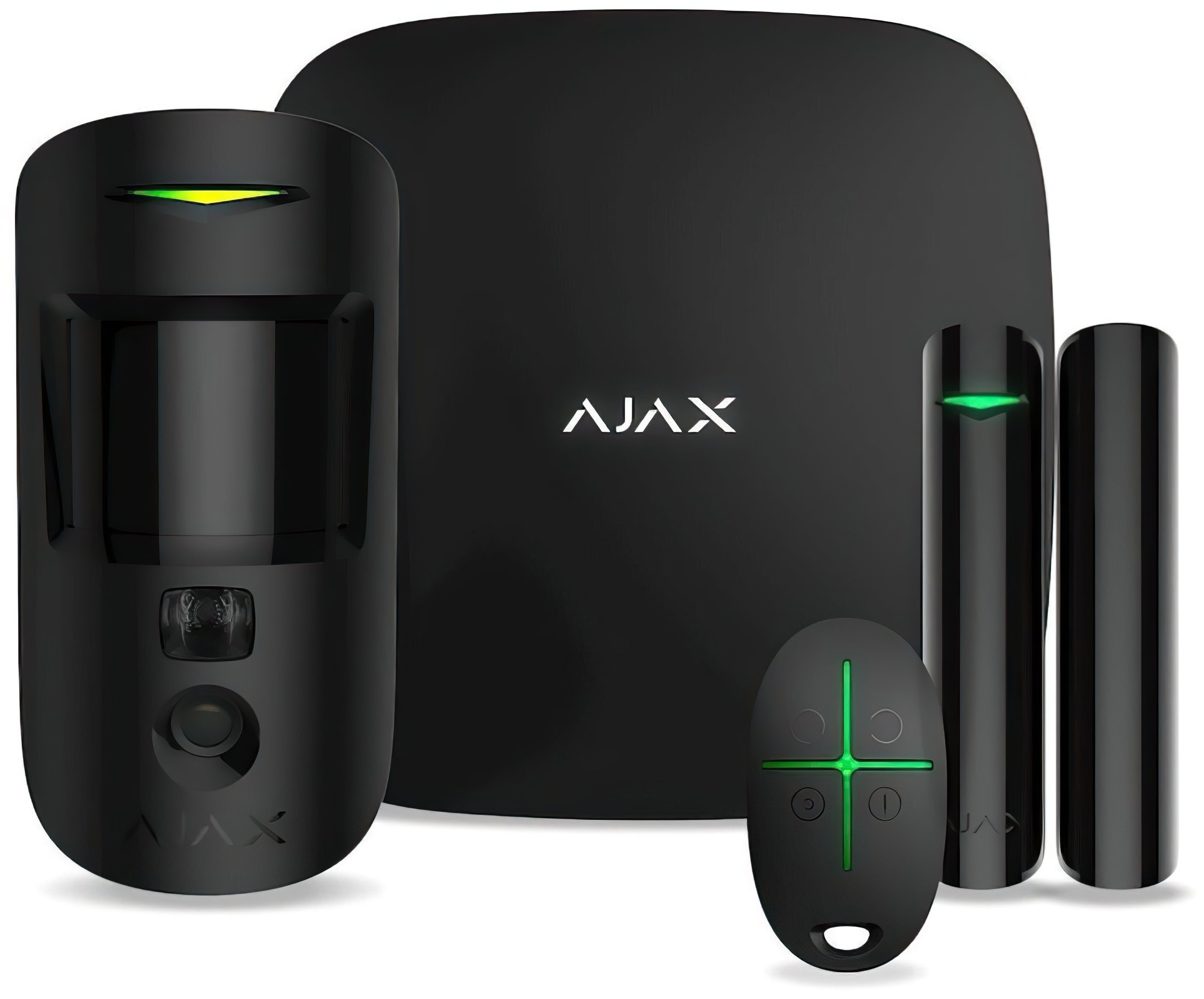Комплект охранной сигнализации Ajax StarterKit Cam, черный фото 1