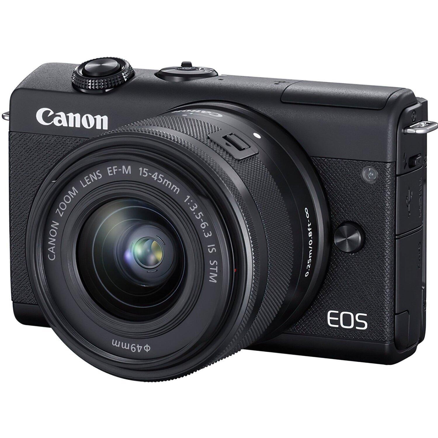 Фотоаппарат CANON EOS M200 + 15-45mm IS STM Black (3699C027) фото 